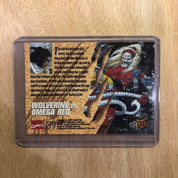 Wolverine - X-Men Marvel Comic Card - Picture 2 of 2